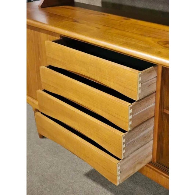 Mid-Century Modern Mid 20th Century Danish Mid-Century Sideboard w/ Topper For Sale - Image 3 of 9