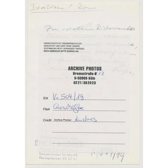 Rome, 1950s, Black and White Photograph For Sale - Image 4 of 5