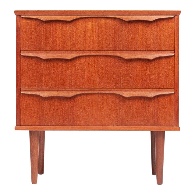 Danish Teak Mid Century Small Three Drawer Chest Chairish