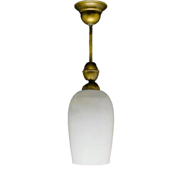 Art Deco Style Pendant Lamp, Poland, 1950s For Sale
