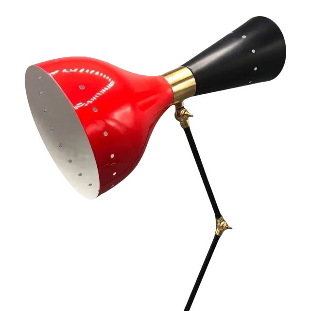 Modern Brass Adjustable Desk Lamp With Marble Base Chairish