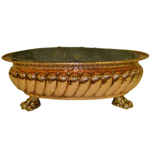 19th Century French Copper Jardiniere With Original Liner