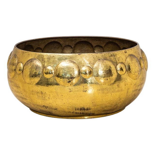 Large Brass Planter, Italy, Mid-20th Century For Sale