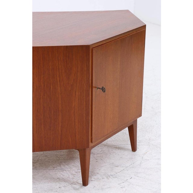 Vintage Corner Chest of Drawers in Teak, 1960s For Sale - Image 3 of 14