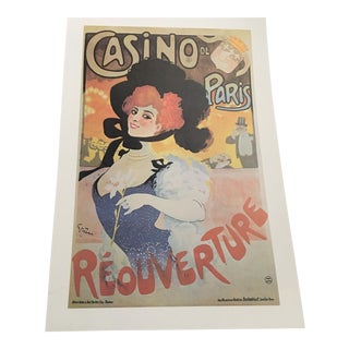 Vintage Parisian Advertising Print For Sale