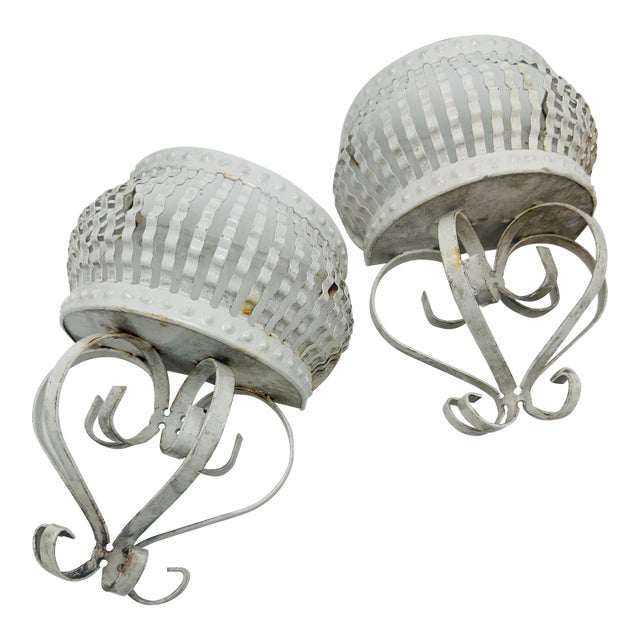 Vintage Tole Wall Planters For Sale