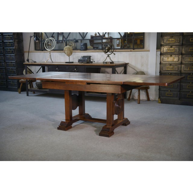 Table with Extensions by Étienne Kohlmann, 1960s For Sale - Image 9 of 11