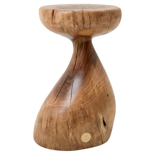 Sculptural Side Table in Walnut by Logniture For Sale - Image 17 of 17