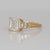 3Ct Lab Diamond Ring With Lab Diamond Accents: Solid 14k Gold, Asscher Cut 8mm, Size 6.75 For Sale In Columbus - Image 6 of 8