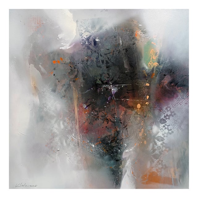 Ovidiu Kloska, Walls Whispering Lightened Days, Acrylics on Canvas For Sale