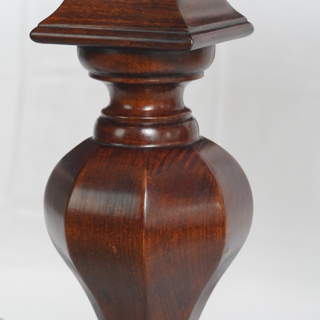 1900s Antique French Inlaid Baroque and Marquetry Table For Sale - Image 9 of 10