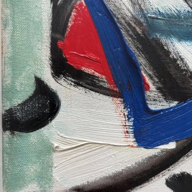 Abstract Composition, 1950s, Oil Painting, Framed For Sale - Image 3 of 14