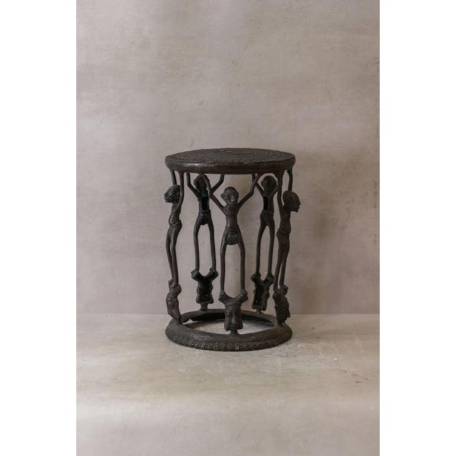 Benin Bronze Side Table For Sale - Image 3 of 5