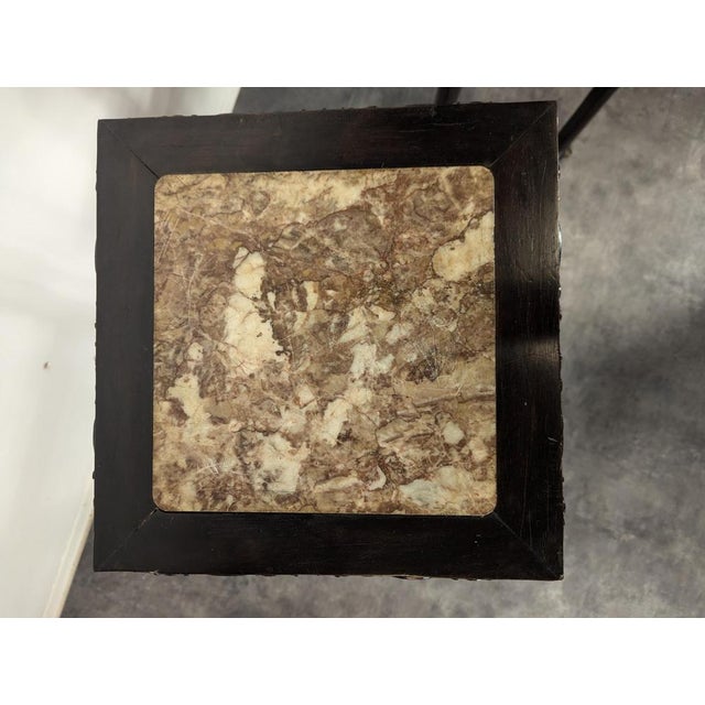 Wood Late 19th Century Qing Dynasty Sellette Tables, Set of 2 For Sale - Image 7 of 9