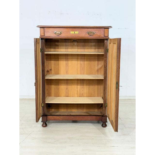 Antique Gründerzeit Cabinet in Wood, 1900 For Sale - Image 3 of 16