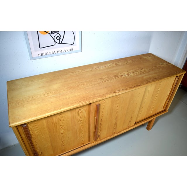 Wood Vintage Danish Sideboard in Pine, 1970s For Sale - Image 7 of 11