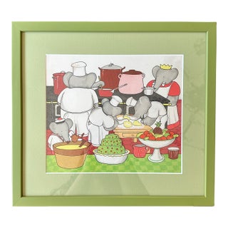 1930s Original Babar Print For Sale