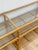 Vintage Console Table Rattan Two-Tier Glass Top Coastal Entryway Sofa Table Rare For Sale - Image 13 of 13