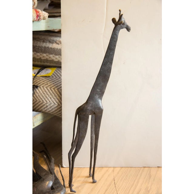Large Vintage African Giraffe For Sale In New York - Image 6 of 11
