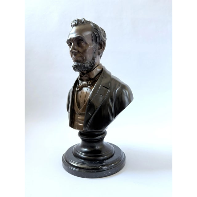 Lincoln – Bronze Bust After 19th-Century Sculptors For Sale - Image 4 of 8