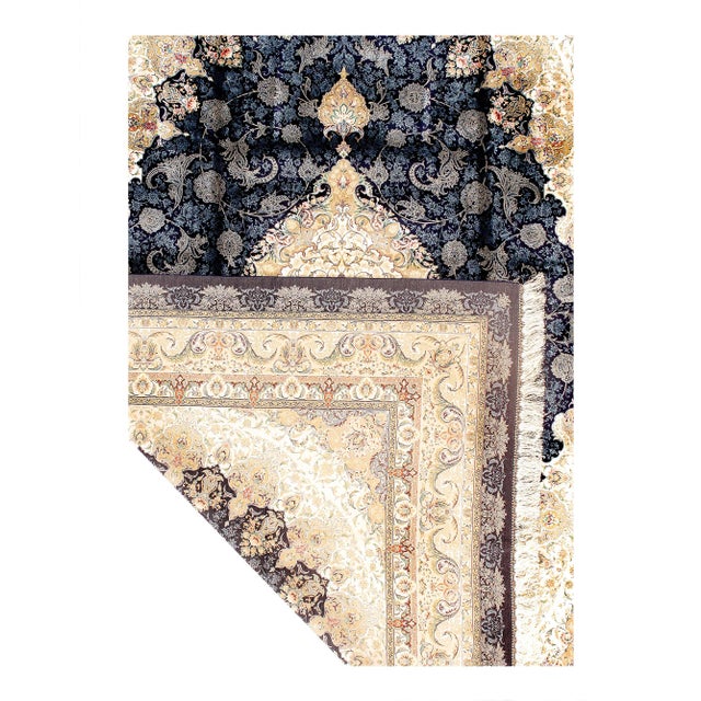 Traditional Pasargad DC Exquisite Design Paris Palace Fine Power Loom v. Silk Rug For Sale - Image 3 of 3