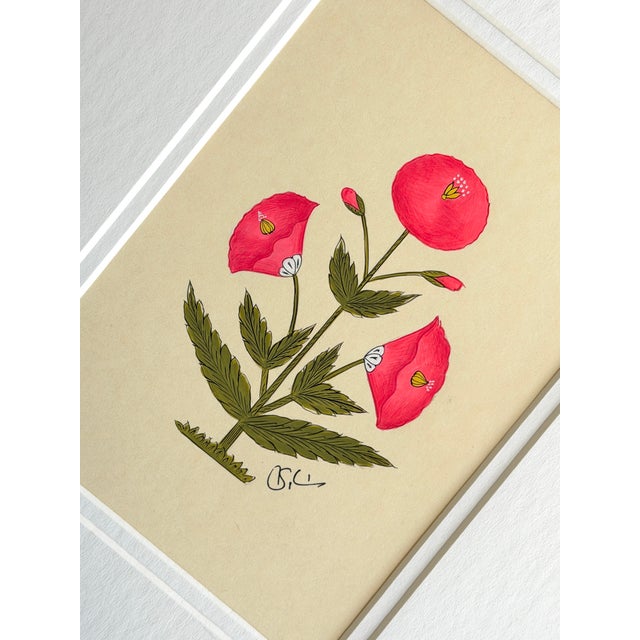 This beautiful hot pink and green motif painting draws inspiration from the iconic designs of Jaipur, India, seen gracing...