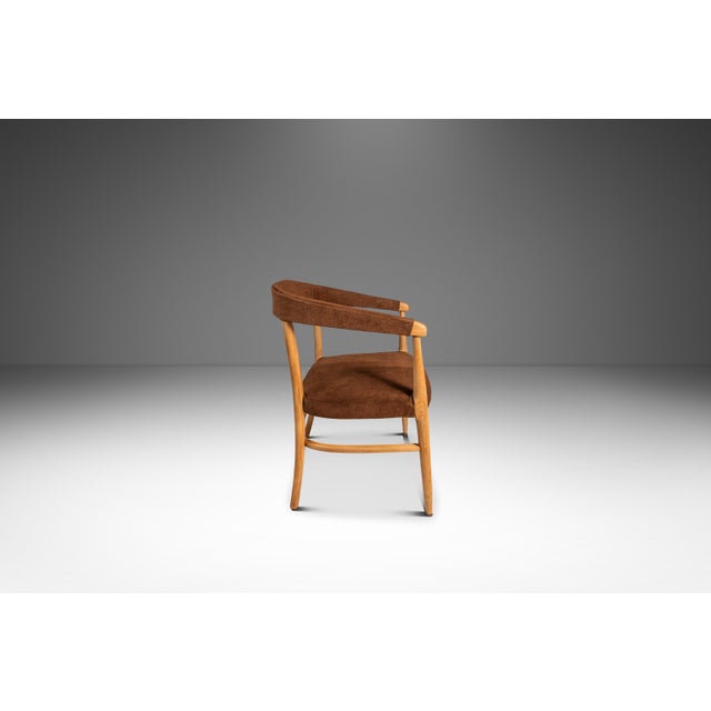 Wood Mid-Century Modern Bentwood Lounge Chair / Armchair in Suede & Maple in the Manner of Lawrence Peabody / Thonet, Usa, C. 1950s For Sale - Image 7 of 18