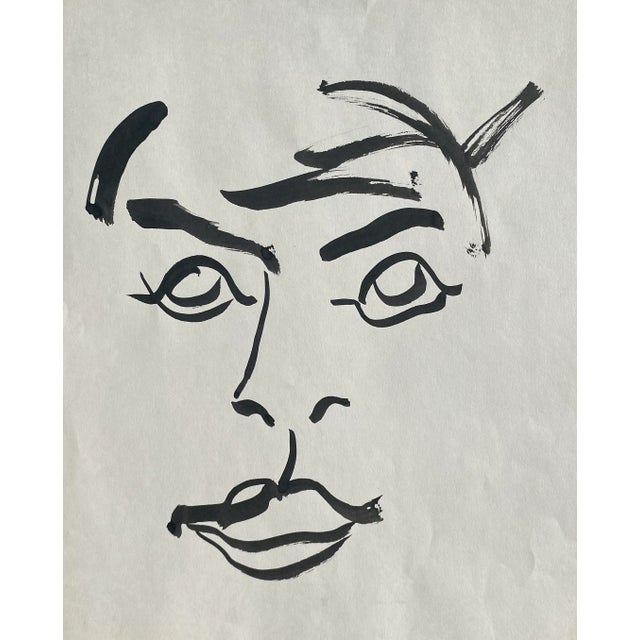 Portraiture 1960s Frank Wallace Modern Portrait For Sale - Image 3 of 3