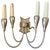 An exquisite pair of high quality Italian Art Deco four-arm wall sconces, crafted in the 1930s with a distinct...