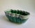 Vintage U P C O Ruffled Glazed Green & White Pottery Container For Sale In New York - Image 6 of 12