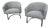Pair of Barrel Lounge Chairs Attributed to Pace Furniture, Chrome Bases, 1968 For Sale