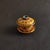 Mid 20th Century Vintage Chinese Yellow Cloisonné Enamel Floral "Three-Piece" Tea Bowl Set For Sale - Image 5 of 6