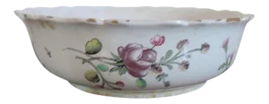 18th Century French Faience Tin Glaze Pottery Veuve Perrin Fruit or Vegetable Serving Bowl