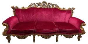 Italian Baroque 3-Seater Sofa, 1970s