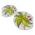 1980s Palm Leaf Italian Plates - a Pair For Sale