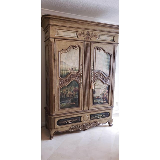 French Country Style Armoire by Thomasville Chairish