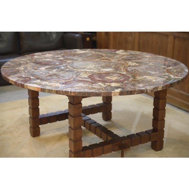 Vintage Wooden Table, 1960s For Sale - Image 4 of 10