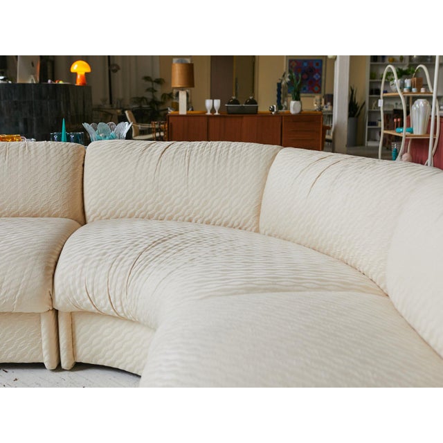 Curved Modular Sectional, 1980s Chairish