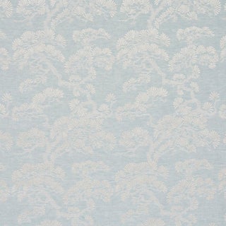 Sample - Schumacher Hinata Fabric In Sky For Sale