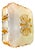 Murano Glass Clear and Amber Square Flush Mount, 1970s For Sale