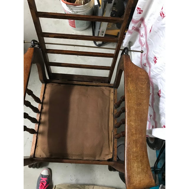 1900s Antique Oak Traditional Morris Chair Chairish