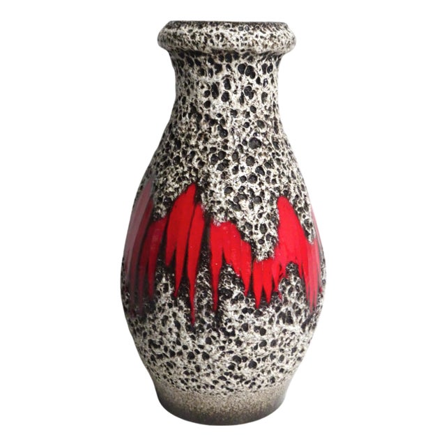Lora Floor Vase in Fat Lava from Scheurich Keramik, 1960s For Sale