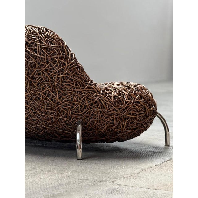 Rattan Wicker Nest Chair by Udom Udomsrianan & Planet 2001, Thailand, 2000s For Sale - Image 6 of 14