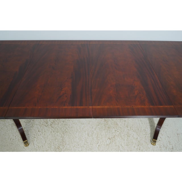 Henkel Harris Inlaid Flame Mahogany Dining Table For Sale - Image 14 of 18