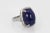 Contemporary Tanzanite 35.39 Ct Cabochon High Dome Ladies Ring Size 6.5 For Sale - Image 3 of 11