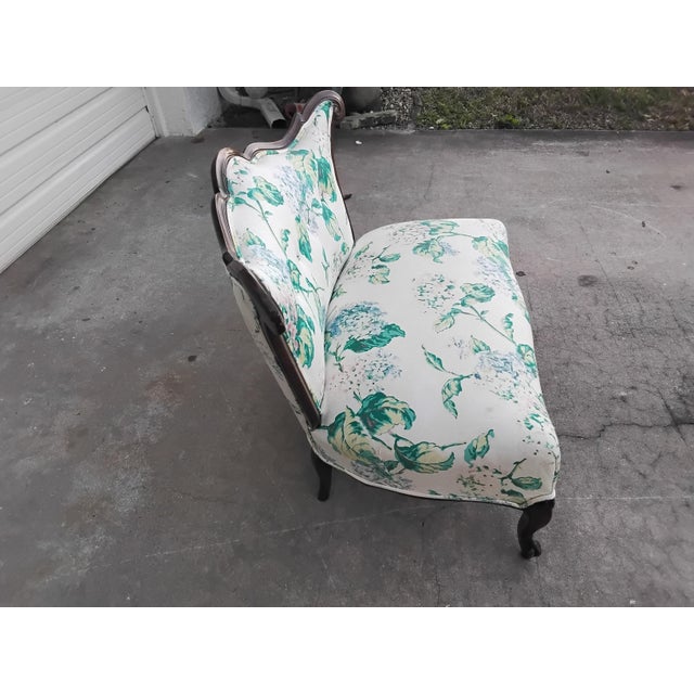 This is the sweetest bench, I can see it in a dressing room, closet, or by your entrance door. The wood frame is walnut...