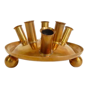 Erich Kolbenheyer Wien, Austria Brass Candle Holder 1960s Mid Century