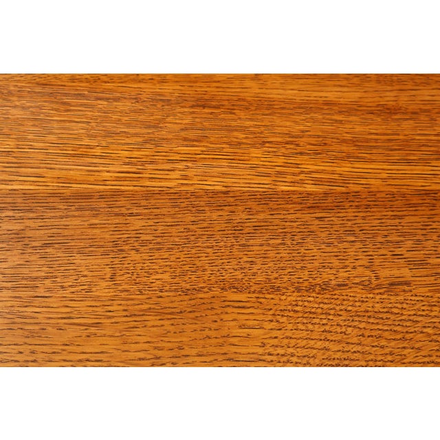 Stickley Mission Collection Oak Spindle Writing Desk For Sale - Image 15 of 18