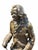 Metal Fine Pair 19th Century Bronze & Marble Classical Sculptures Voltaire & Rousseau For Sale - Image 7 of 11