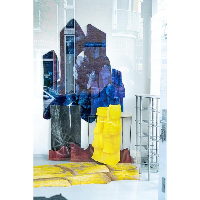 Gold Velvet Realities Yellow Wall Sculpture by Sven Jansse For Sale - Image 8 of 14